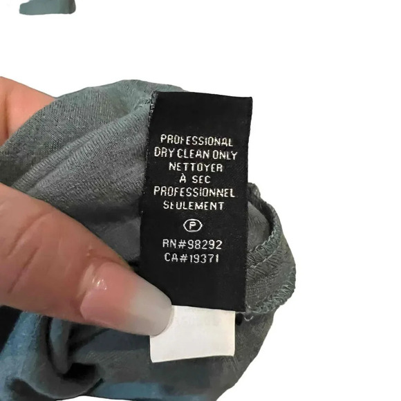 Tibi Green body Con Wrap V-Neck Long Sleeve Draped Womens Dress Size XS - Picture 4 of 7